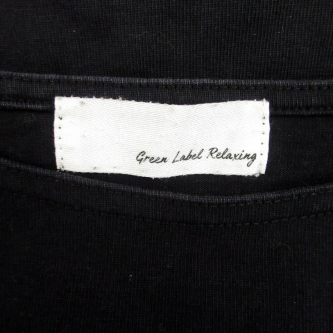 UNITED ARROWS green label relaxing(ユナイテッドアローズグリーンレーベルリラクシング)のグリーンレーベルリラクシング ユナイテッドアローズ カットソー 長袖 無地 黒 レディースのトップス(カットソー(長袖/七分))の商品写真