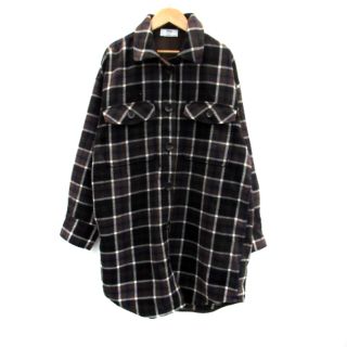 マウジー(moussy)のマウジー × ディズニー シャツワンピース ひざ丈 チェック柄 ミッキーマウス(ひざ丈ワンピース)