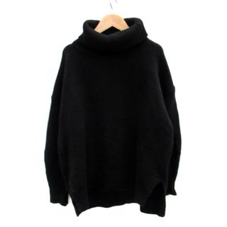 マウジー(moussy)のマウジー moussy ニット セーター 長袖 タートルネック F 黒(ニット/セーター)