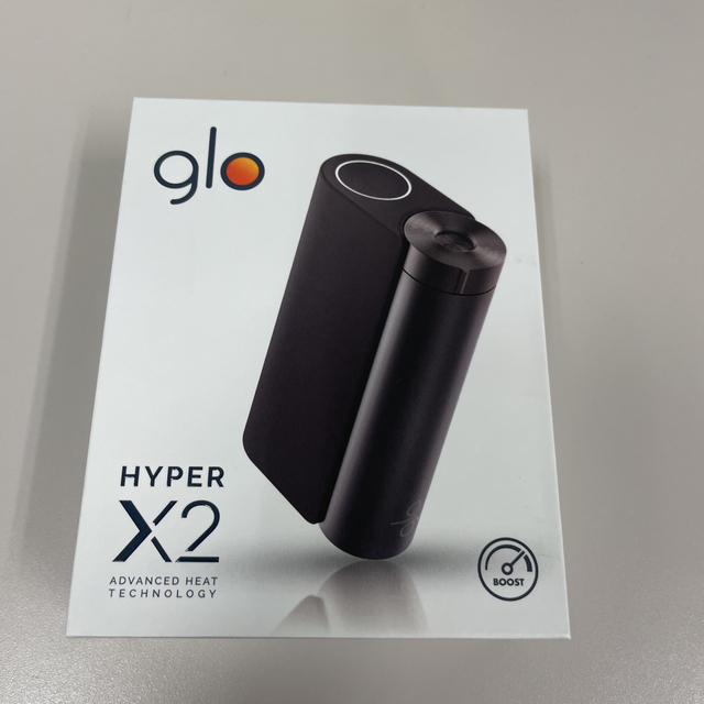 glo(グロー)の[箱無し200円引] glo hyper X2 ブラック 新品未開封 メンズのファッション小物(タバコグッズ)の商品写真