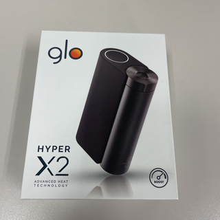 グロー(glo)の[箱無し200円引] glo hyper X2 ブラック 新品未開封(タバコグッズ)
