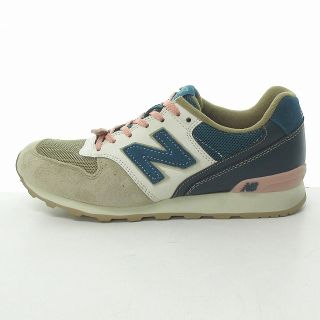 ニューバランス(New Balance)のWR996CS スニーカー ベージュ×グリーン×ピンク 23.5cm(スニーカー)