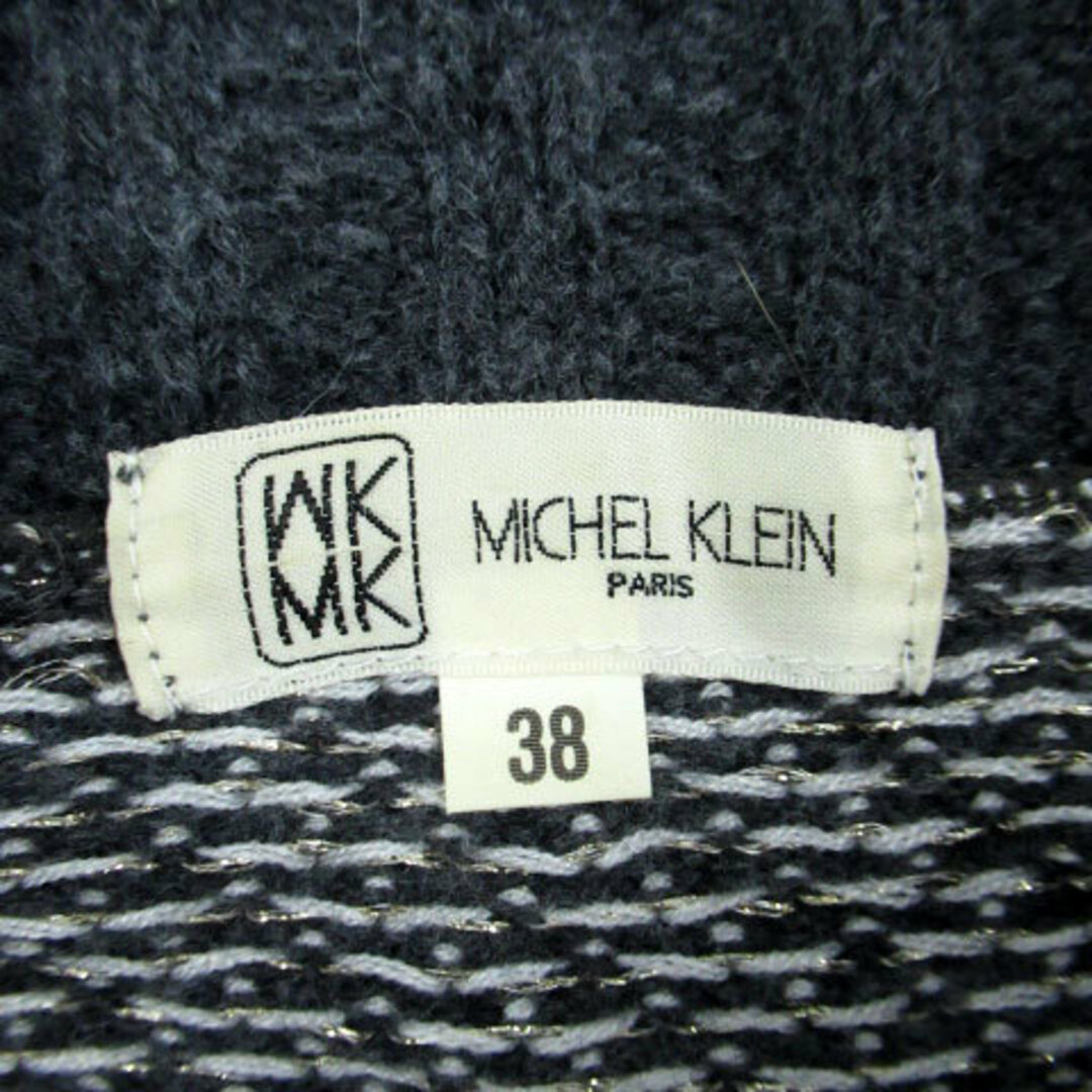 MK MICHEL KLEIN(エムケーミッシェルクラン)のエムケー ミッシェルクラン ニット セーター 総柄 ウール混 38 マルチカラー レディースのトップス(ニット/セーター)の商品写真