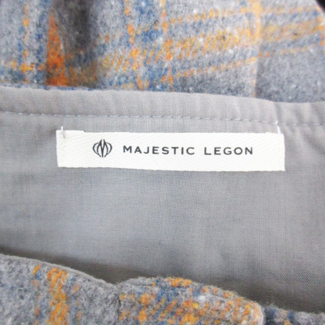 MAJESTIC LEGON(マジェスティックレゴン)のマジェスティックレゴン ワンピース ロング丈 F グレー オレンジ /FF15 レディースのワンピース(ロングワンピース/マキシワンピース)の商品写真