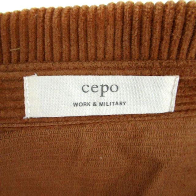 CEPO(セポ)のセポ CPOジャケット ステンカラージャケット コーデュロイ M 茶 ブラウン レディースのジャケット/アウター(その他)の商品写真