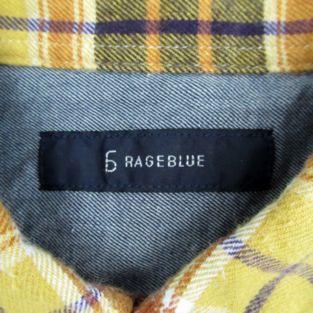 RAGEBLUE(レイジブルー)のレイジブルー カジュアルシャツ 長袖 チェック柄 ボタンダウン S マルチカラー メンズのトップス(シャツ)の商品写真