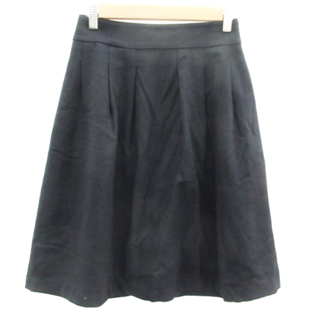 Techichi(テチチ)のテチチ Te chichi フレアスカート ミモレ丈 ウール M ブラック 黒 レディースのスカート(ひざ丈スカート)の商品写真