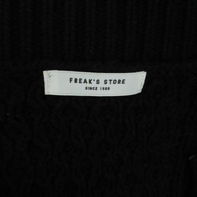 FREAK'S STORE(フリークスストア)のフリークスストア ニット セーター 長袖 スリットネック F ブラック 黒 レディースのトップス(ニット/セーター)の商品写真