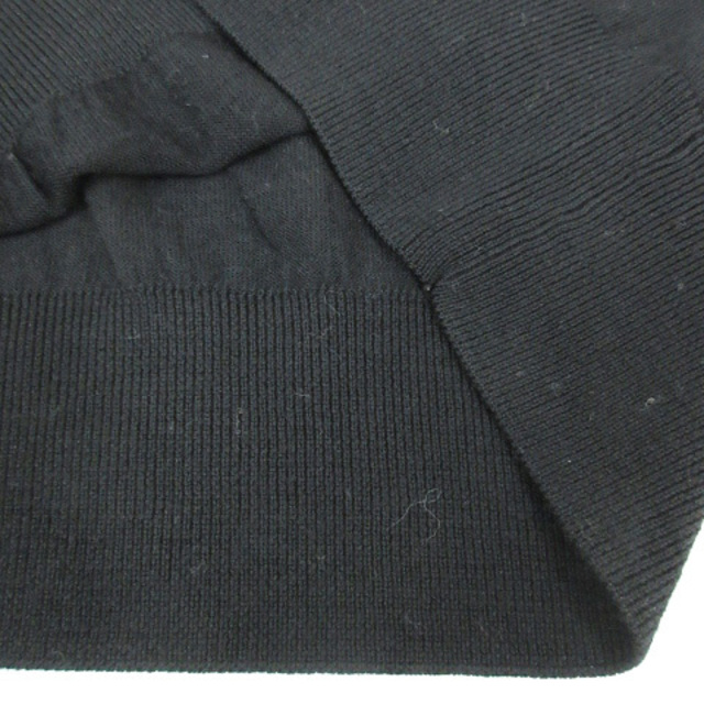 NATURAL BEAUTY BASIC(ナチュラルビューティーベーシック)のナチュラルビューティーベーシック ニット カットソー 長袖 M 黒 /FF35 レディースのトップス(ニット/セーター)の商品写真