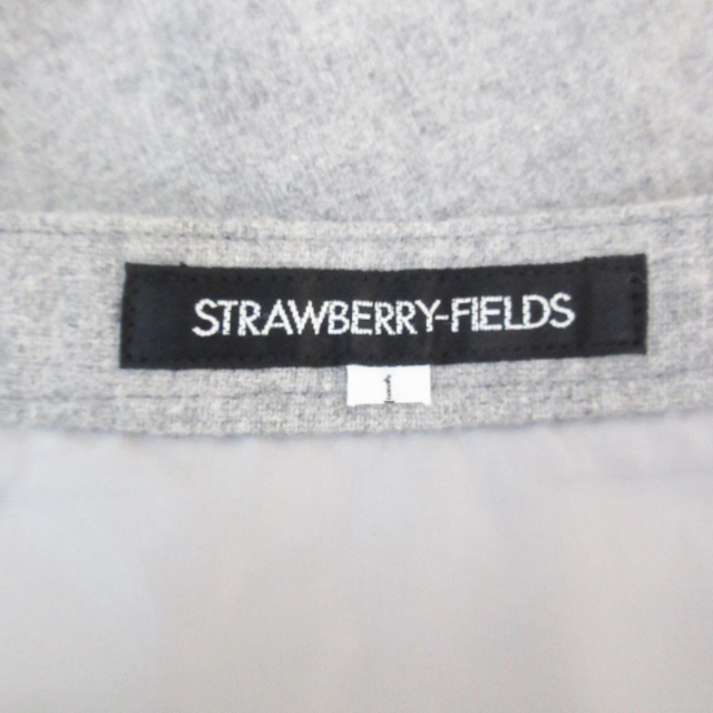 STRAWBERRY-FIELDS(ストロベリーフィールズ)のストロベリーフィールズ フレアスカート ひざ丈 総柄 1 グレー /FF47 レディースのスカート(ひざ丈スカート)の商品写真