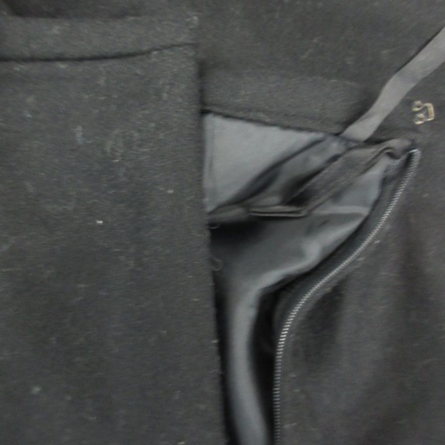 ICB(アイシービー)のアイシービー iCB フレアスカート ひざ丈 刺繍 花柄 ウール 9 ブラック レディースのスカート(ひざ丈スカート)の商品写真