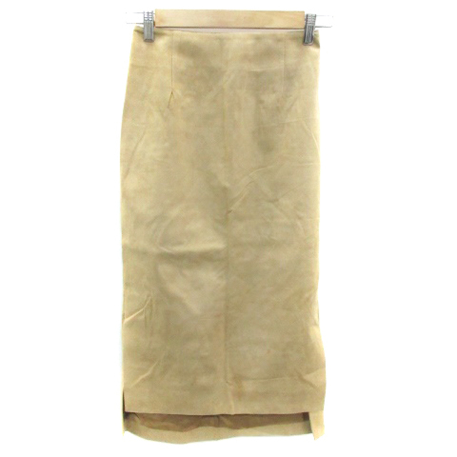 ESTNATION(エストネーション)のエストネーション タイトスカート ロング丈 スエード調 36 ベージュ レディースのスカート(ロングスカート)の商品写真