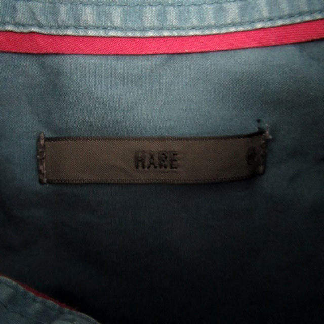 HARE(ハレ)のハレ HARE カジュアルシャツ 長袖 無地 M 緑 グリーン メンズのトップス(シャツ)の商品写真