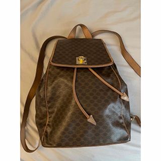 織り柄チェック CELINE セリーヌ マカダム柄 リュック リュックサック