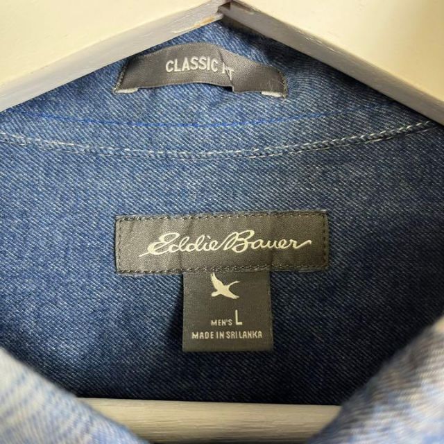 Eddie Bauer - エディーバウアー 00s オンブレチェック シャツ Eddie Bauer - エディーバウアー 00s オンブレチェック シャツ