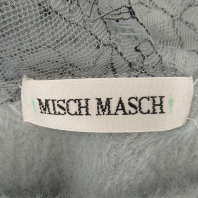 MISCH MASCH(ミッシュマッシュ)のミッシュマッシュ シャギーニット セーター 長袖 Vネック レース 無地 M レディースのトップス(ニット/セーター)の商品写真