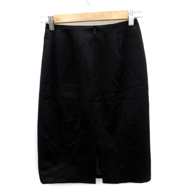 INDIVI(インディヴィ)のインディヴィ INDIVI フレアスカート ミモレ丈 無地 ウール 5 黒 レディースのスカート(ひざ丈スカート)の商品写真