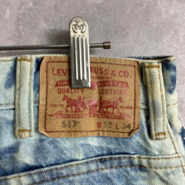 Levi's - リーバイス 517 ブリーチデニム リメイク フレアデニム