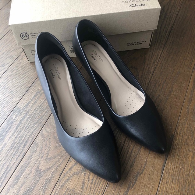 クラークス パンプス 黒 24.5cm 25cm入学式 卒業式-
