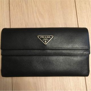 プラダ(PRADA)の☆アンディー様専用☆使いやすい☆プラダの長財布☆フォーマルな黒☆レザー財布☆(財布)