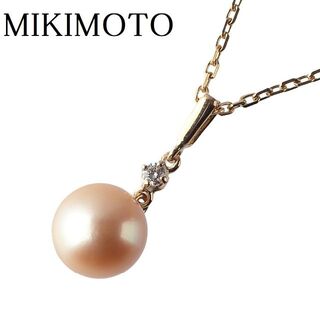 ミキモト(MIKIMOTO)のミキモト ダイヤ ゴールデンパール ネックレス パール8.1mm【10567】(ネックレス)