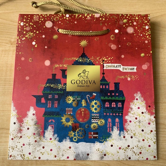 GODIVA(ゴディバ)のゴディバ　紙袋　未使用品 レディースのバッグ(ショップ袋)の商品写真