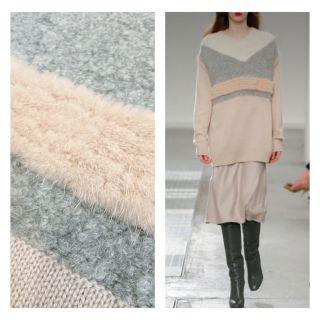 AGNONA ミンク ラマ カシミヤ ニット チュニック セーター-