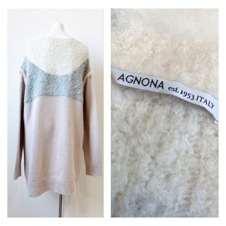 AGNONA ミンク ラマ カシミヤ ニット チュニック セーター