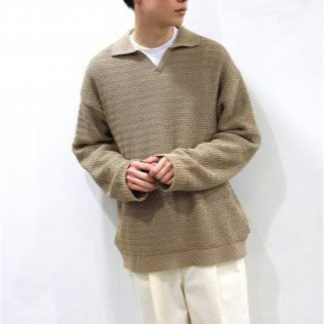 AURALEE - BlancYM 22ss スキッパーニット