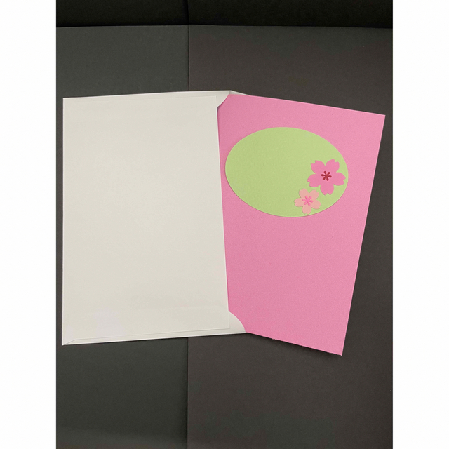 桜咲く飛び出すポップアップカードNo51 ハンドメイドの文具/ステーショナリー(カード/レター/ラッピング)の商品写真