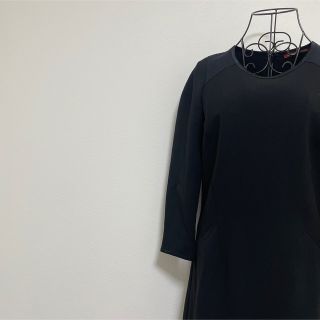 コントワーデコトニエ(Comptoir des cotonniers)の【美品】COMPTOIR DES COTONNIERS ワンピース ブラック(ひざ丈ワンピース)