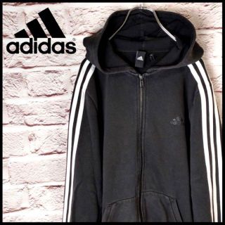 アディダス(adidas)のadidas　パーカー　フルジップアップパーカー　　両ポケット　シンプル(パーカー)