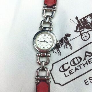 COACH - COACHコーチレディース腕時計　ベルト赤
