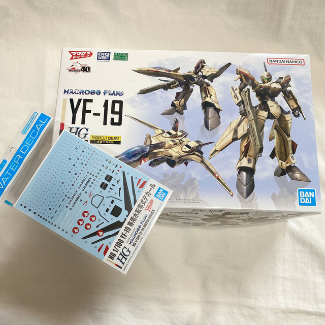 HG マクロスプラス YF-19 1/100 水転写デカール セット プラモ