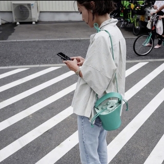 ayako バッグ　Pottery Bag エメラルドグリーン