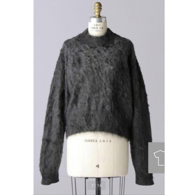 枚数限定 blamink ブラミンク カシミヤファー クルーネック ニット