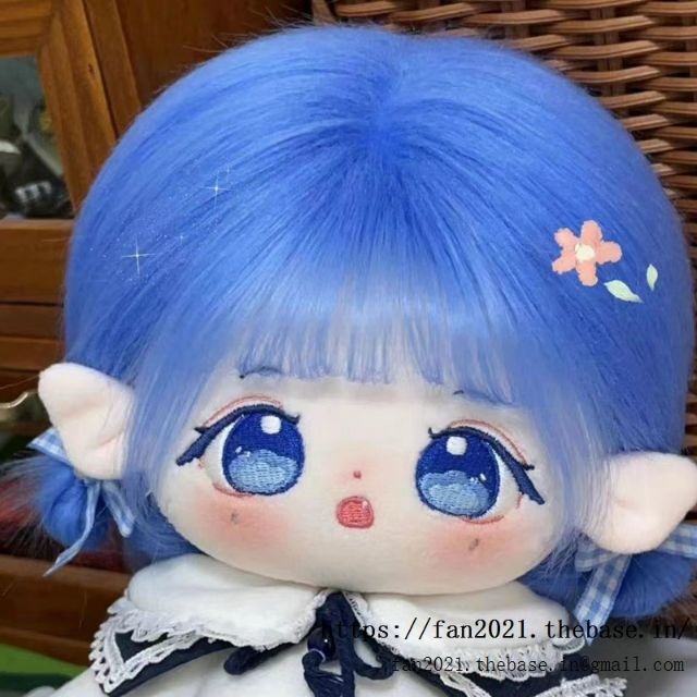 クライン青い髪青い目 20CM ぬいぐるみ 無属性 着せ替え人形 コットンドール 3