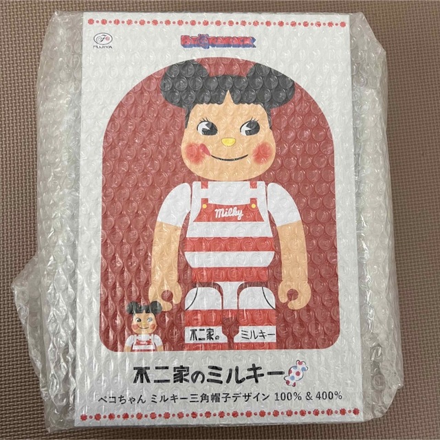 BE@RBRICK ペコちゃん 三角帽子デザイン 100% & 400%