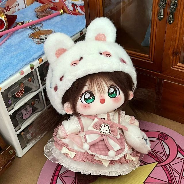 桜ちゃん 可愛い女の子 20CM ぬいぐるみ 無属性 着せ替え人形コットンドール