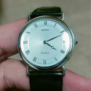 セイコー(SEIKO)のドルチェ8N40-6000 SACG001 青針 ローマン文字盤(腕時計(アナログ))