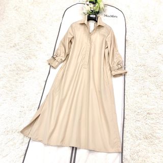 おまとめ　　S MAX MARA ハリ感のあるキチンと膝丈ワンピース