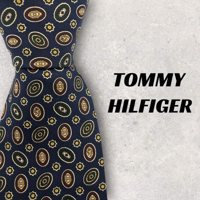TOMMY HILFIGER(トミーヒルフィガー)の【4521】可品！トミーヒルフィガー　ネクタイ　ネイビー系. メンズのファッション小物(ネクタイ)の商品写真