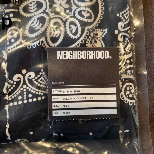 NEIGHBORHOOD(ネイバーフッド)のBANDANA C-SHIRT . LS バンダナ 長袖 シャツ ブラック S メンズのトップス(シャツ)の商品写真