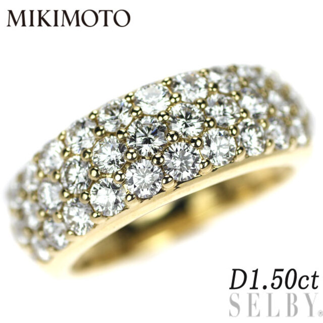 男性に人気！ MIKIMOTO - ミキモト K18YG ダイヤモンド リング 1.50ct