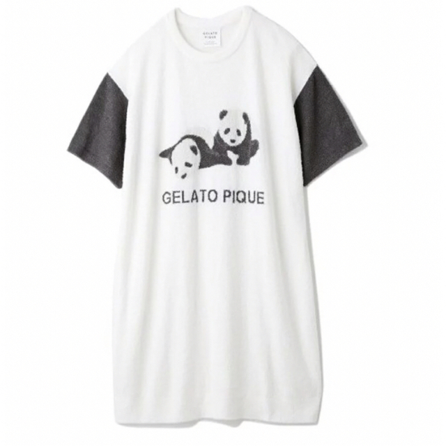 gelato pique(ジェラートピケ)のＧＷ特別価格！ジェラートピケ☆パンダジャガードドレス レディースのルームウェア/パジャマ(ルームウェア)の商品写真