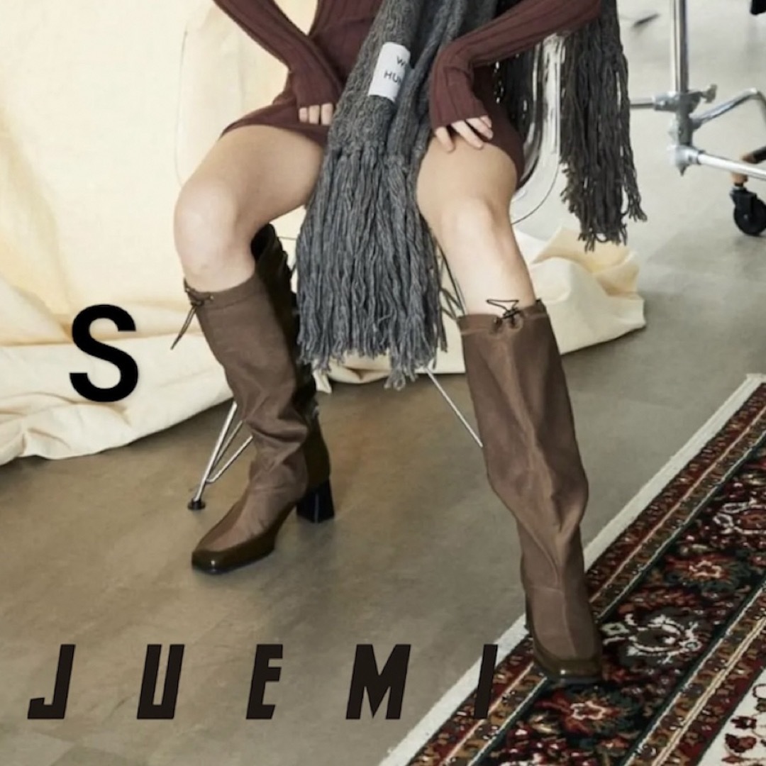 完売品⭐︎Juemi Cord Demi Boots（KHAKI） - ブーツ