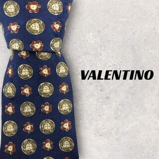 ヴァレンティノ(VALENTINO)の【4497】美品！VALENTINO ヴァレンチノ　ネクタイ　ブルー系(ネクタイ)