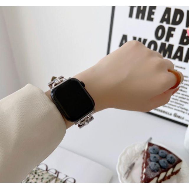 AppleWatch*レザーベルト*高見え*おしゃれ*スリム*ピンク*レディース レディースのファッション小物(腕時計)の商品写真