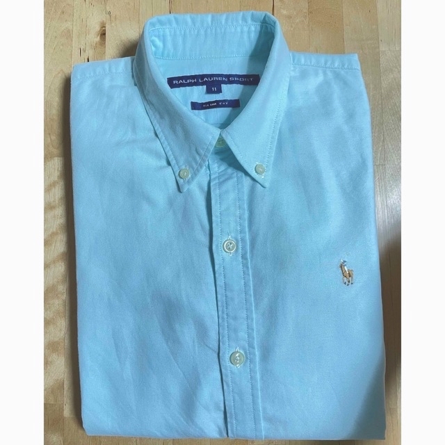 POLO RALPH LAUREN(ポロラルフローレン)のラルフローレン　ボタンダウンシャツ　11号 レディースのトップス(シャツ/ブラウス(長袖/七分))の商品写真