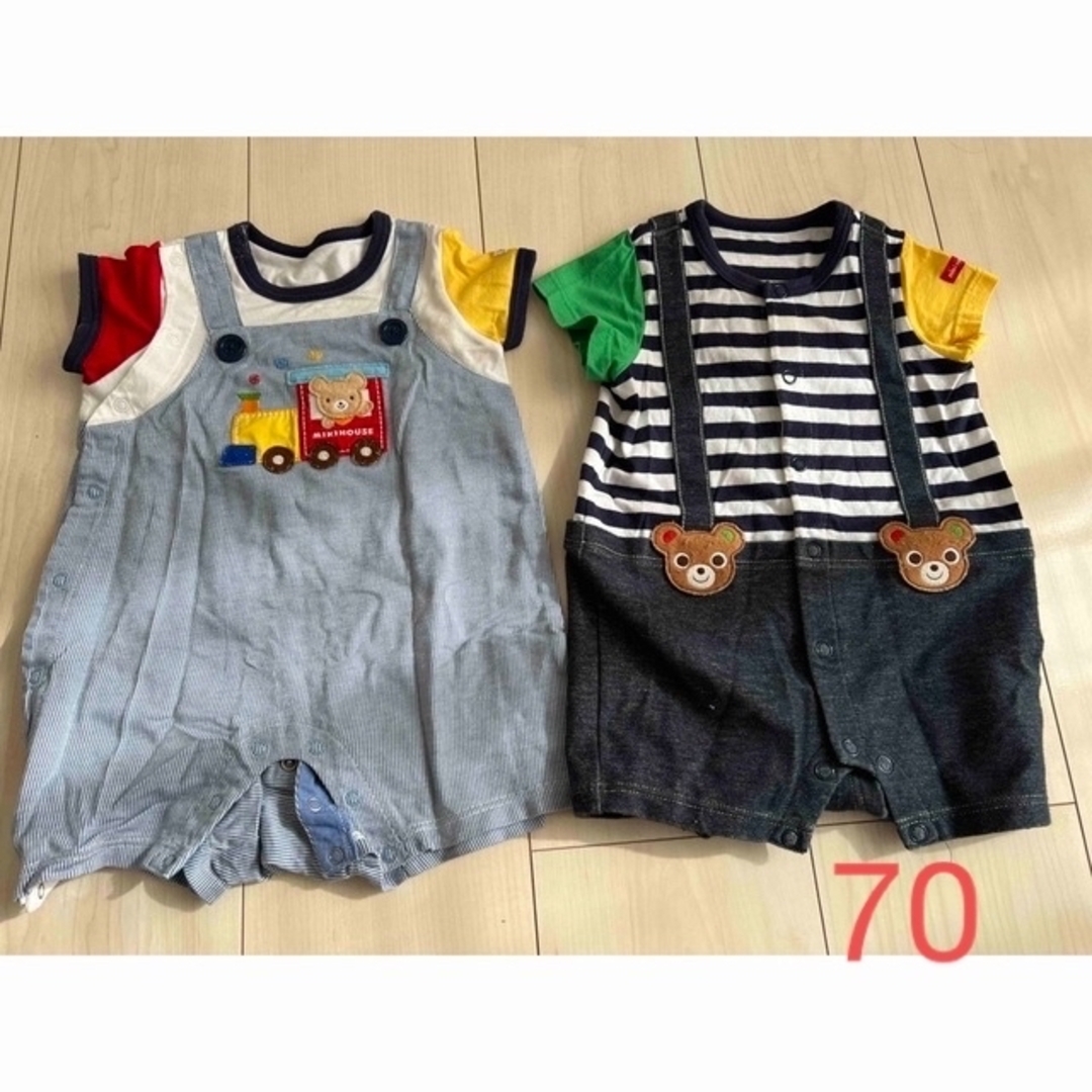 mikihouse - ミキハウス ロンパース70cm まとめうりの通販 by Shop